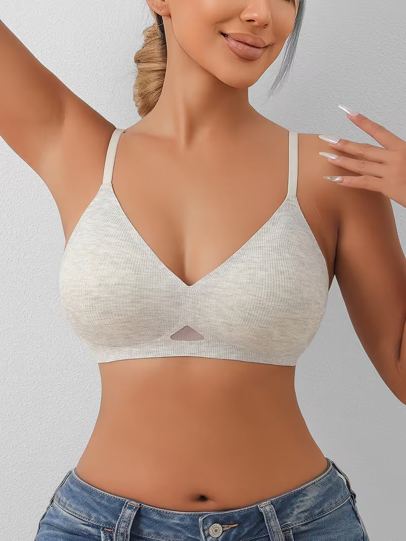 Soft & Comfortable Women's V-neck Seamless Bras.