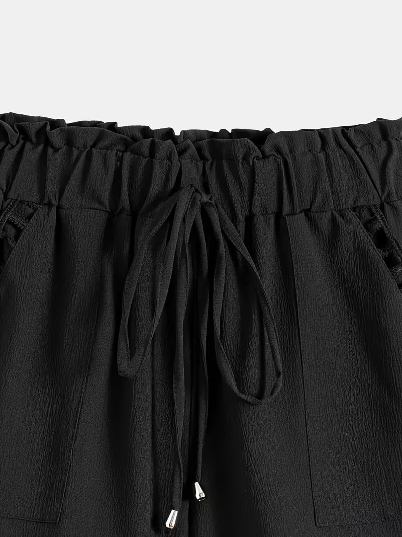 Solid Color Casual Fashion Shorts.