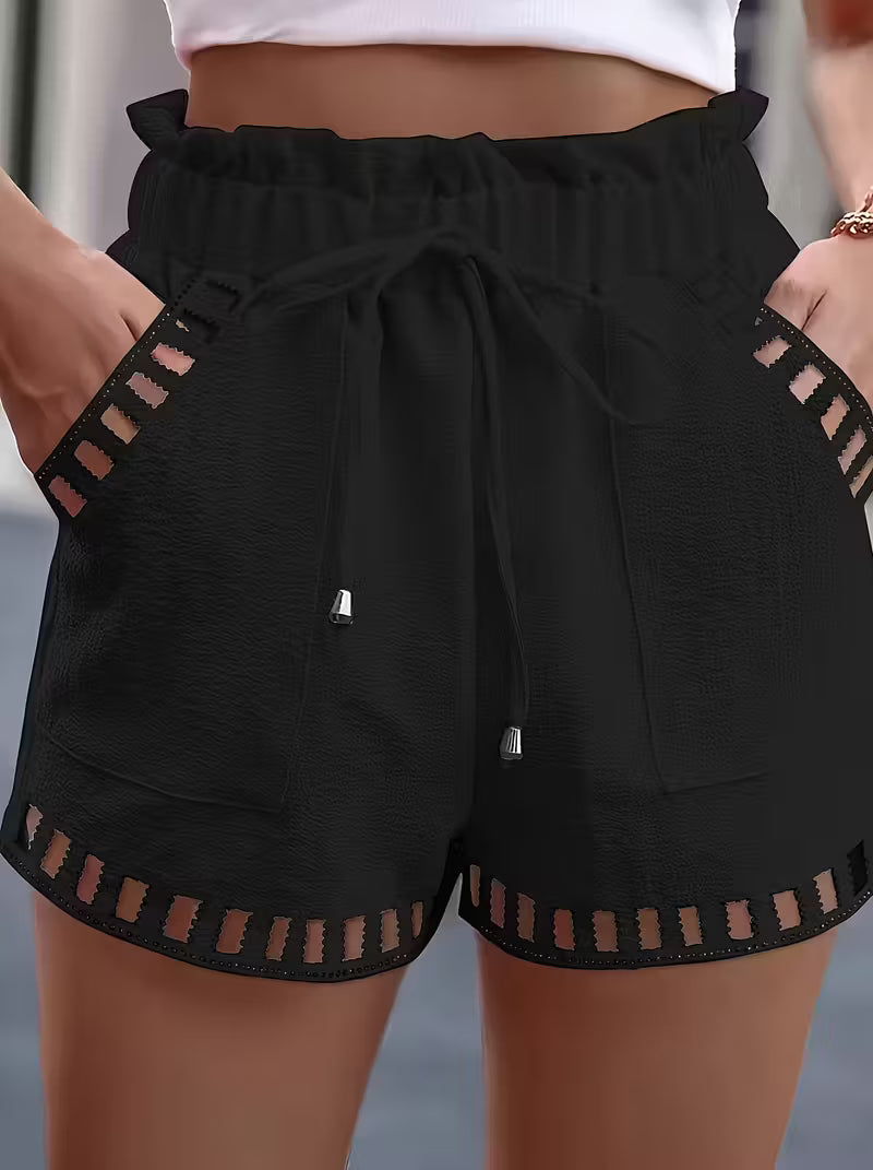 Solid Color Casual Fashion Shorts.