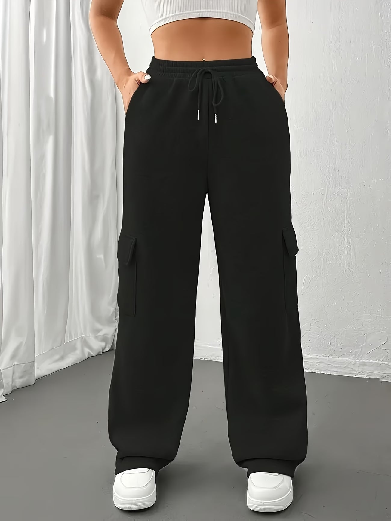 Solid Color Elegance Joggers.