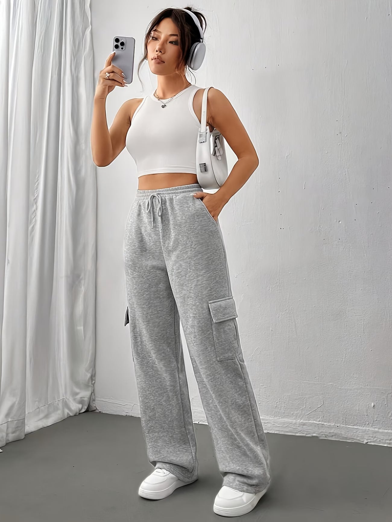 Solid Color Elegance Joggers.