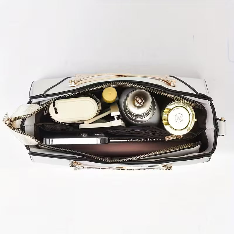 Solid Color Small Handbag.