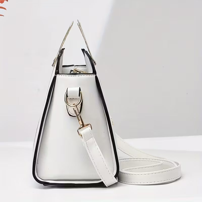 Solid Color Small Handbag.