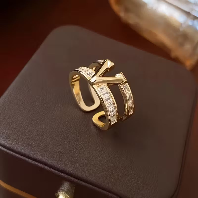 Sparkle Wing Adjustable Ring.