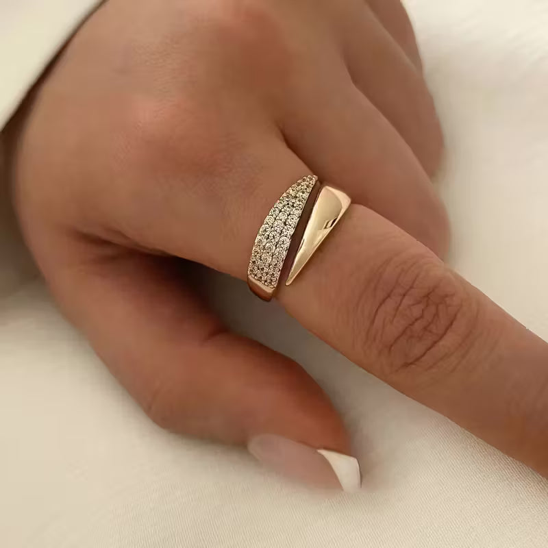 Sparkle Wing Adjustable Ring
