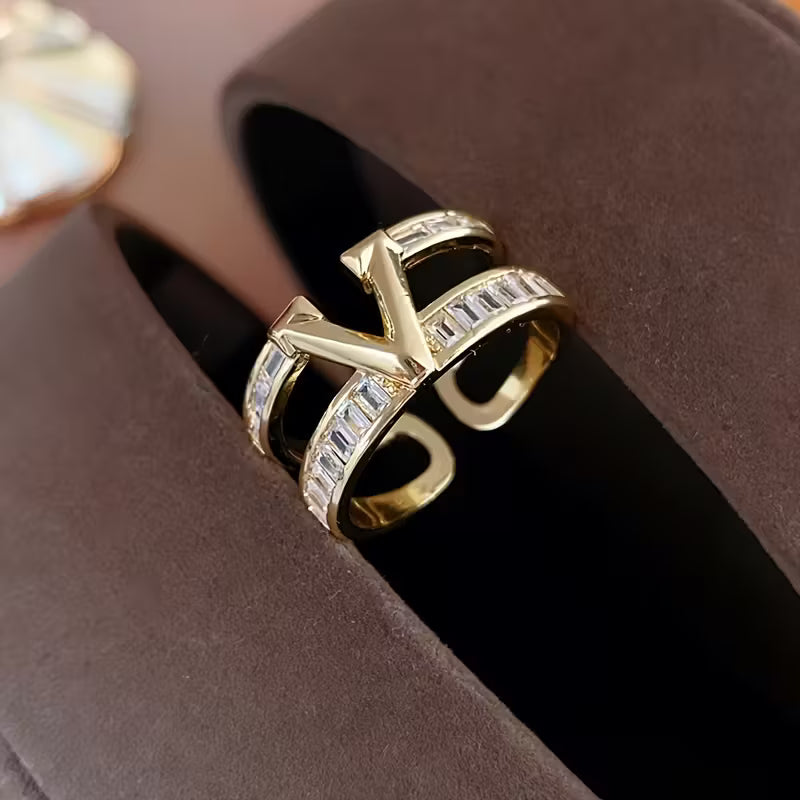 Sparkle Wing Adjustable Ring.