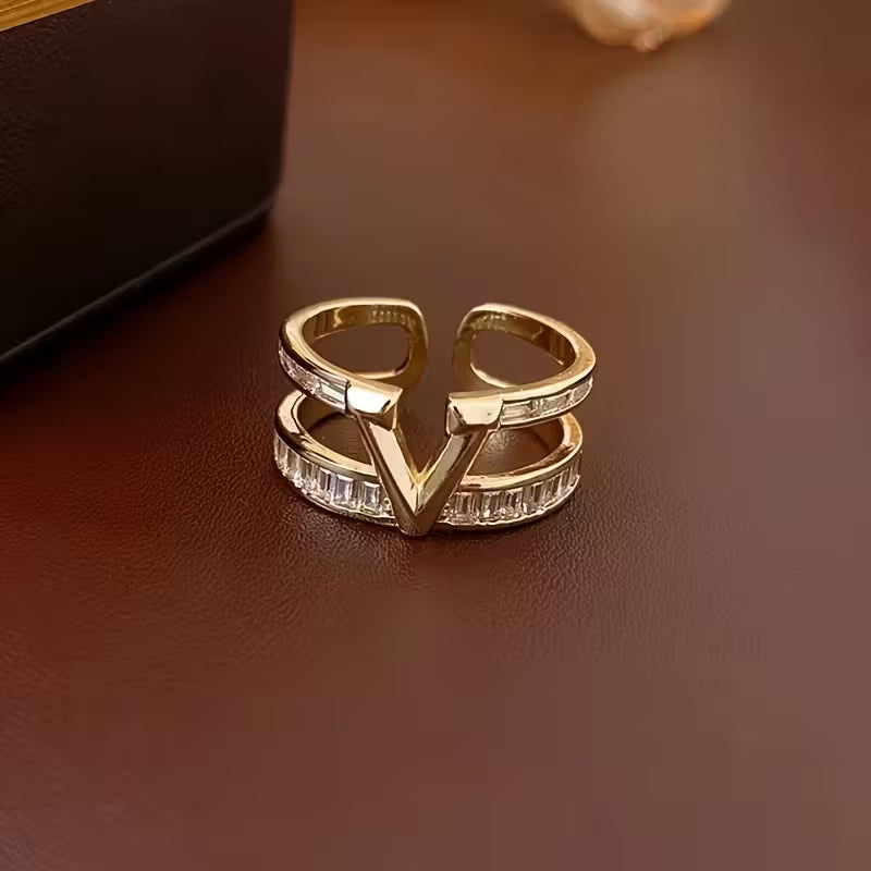 Sparkle Wing Adjustable Ring.