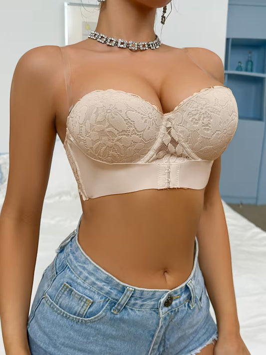 Strapless Lace Push Up Bra.