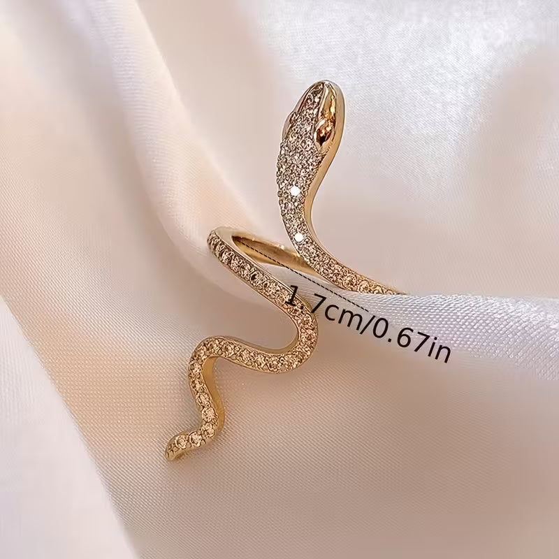 Stylish And Minimalist Snake-Shaped Luxury Rings.