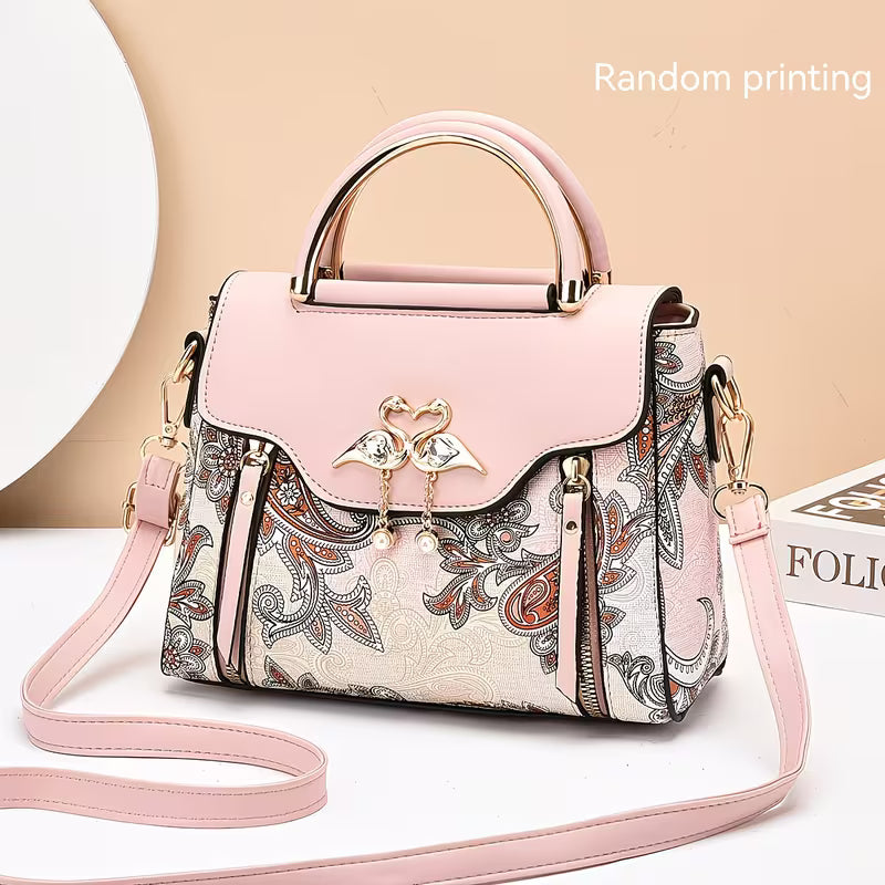 Stylish High-End Textured Practical Printed Handbag.