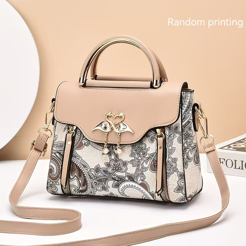 Stylish High-End Textured Practical Printed Handbag.