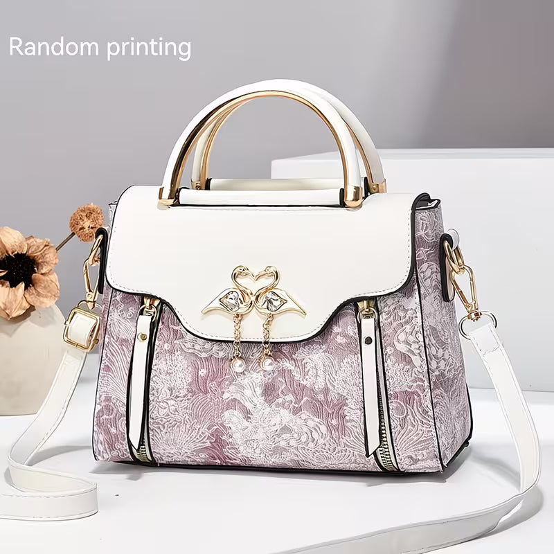 Stylish High-End Textured Practical Printed Handbag.
