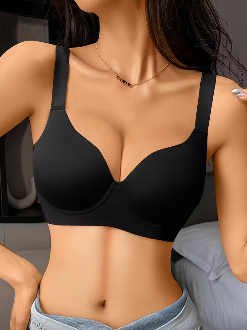Thin Wireless Comfort Full Coverage Seamless Push-Up Bras.