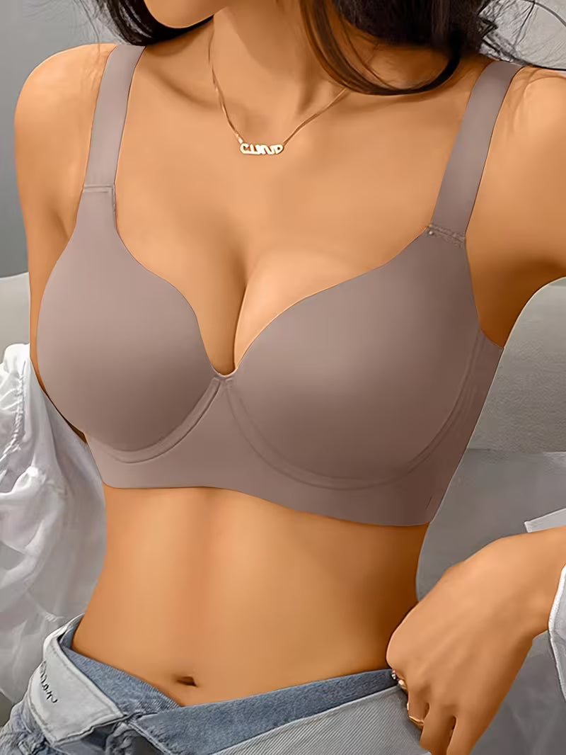 Thin Wireless Comfort Full Coverage Seamless Push-Up Bras.