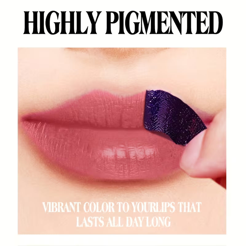 Three-Tone Peelable Lip Gloss Featuring a Tearable Lip Liner.