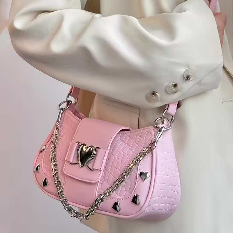 Three Straps Stylish Y2K Hot Motorcycle Style Women'S Bags.