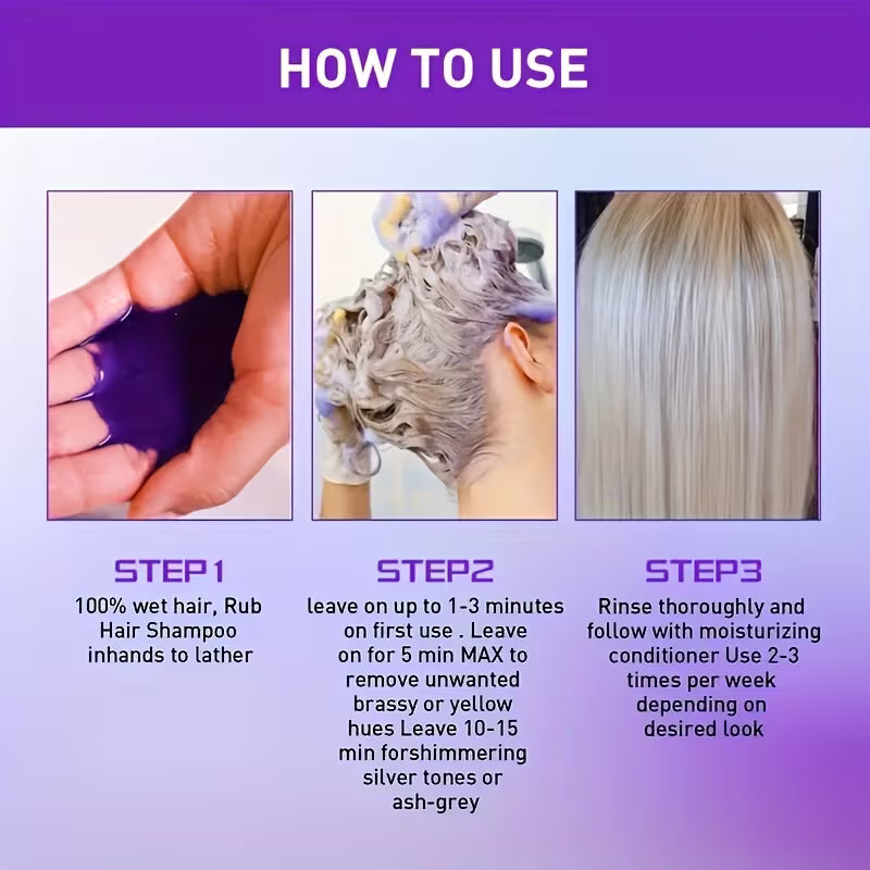 Toning & Shine Treatment for Blonde, Platinum & Silver Hair.