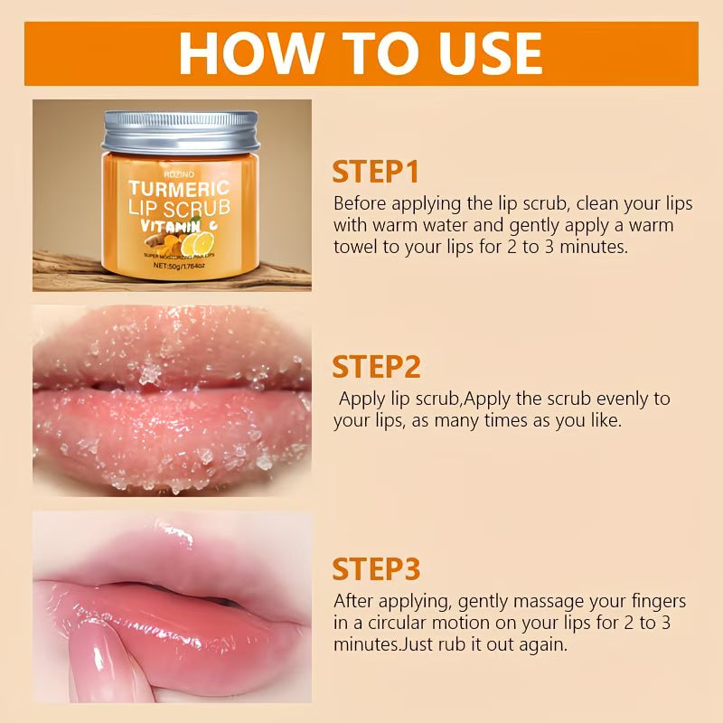 Turmeric & Vitamin C Lip Scrub.