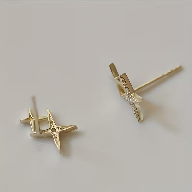 Twin Star Sparkle KC Gold Plated Zirconia Engagement.