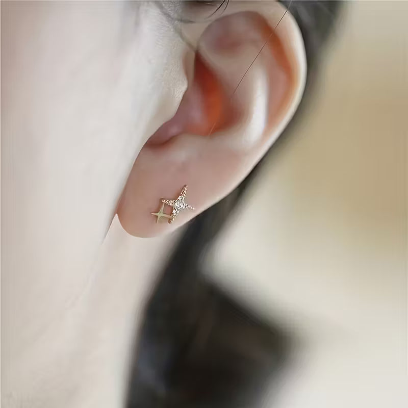 Twin Star Sparkle KC Gold Plated Zirconia Engagement.