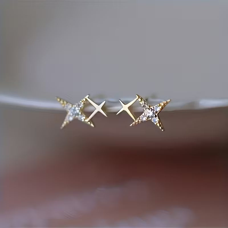 Twin Star Sparkle KC Gold Plated Zirconia Engagement.