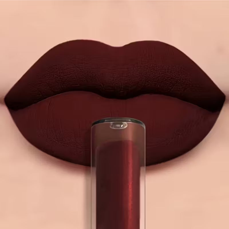 Ultra-Matte Dark Lipstick.