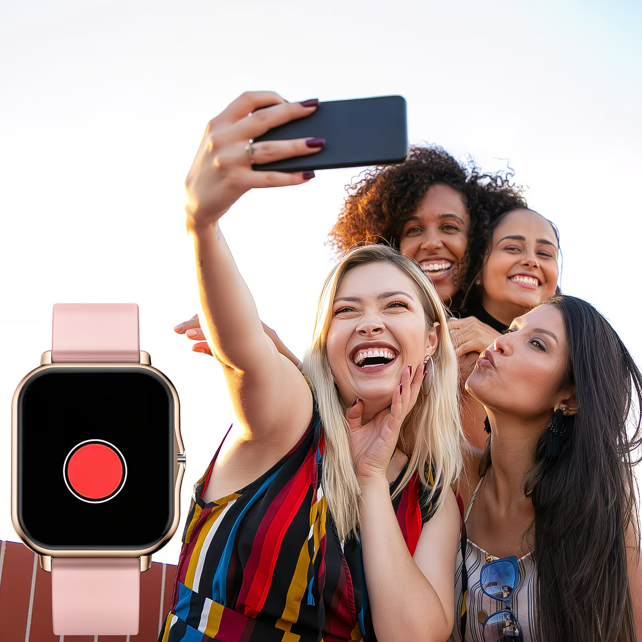 Ultra-Thin HD Smartwatch – Wireless Calling & Full Touchscreen.