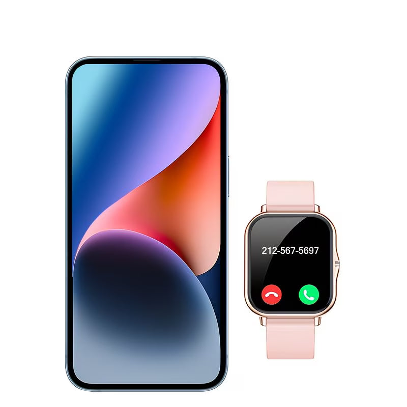 Ultra-Thin HD Smartwatch – Wireless Calling & Full Touchscreen.
