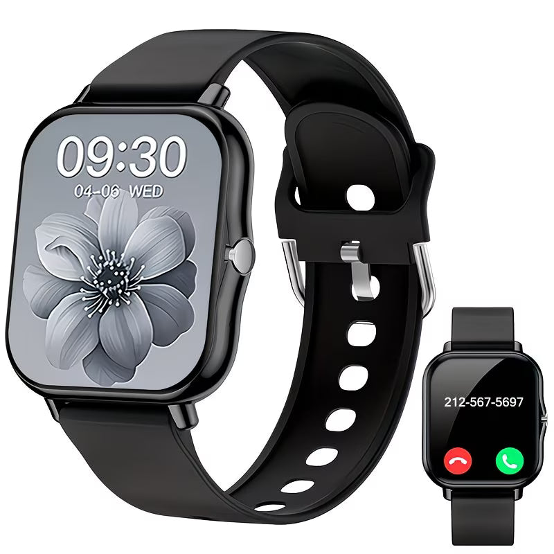 Ultra-Thin HD Smartwatch – Wireless Calling & Full Touchscreen.