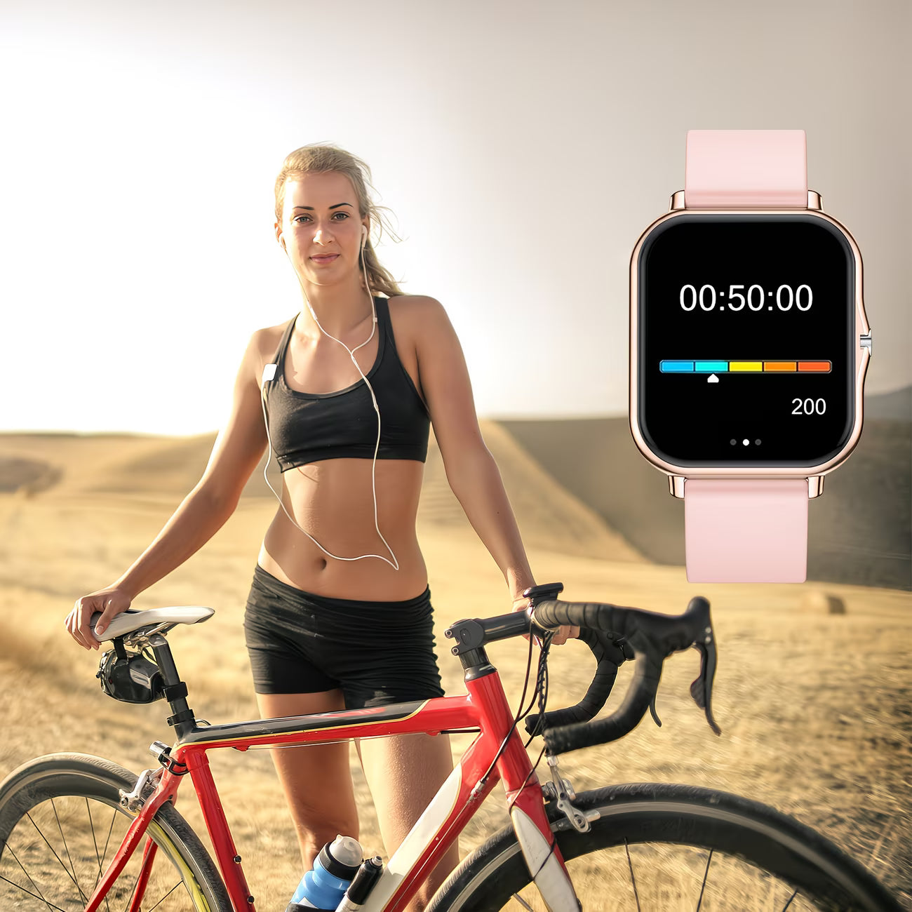 Ultra-Thin HD Smartwatch – Wireless Calling & Full Touchscreen.