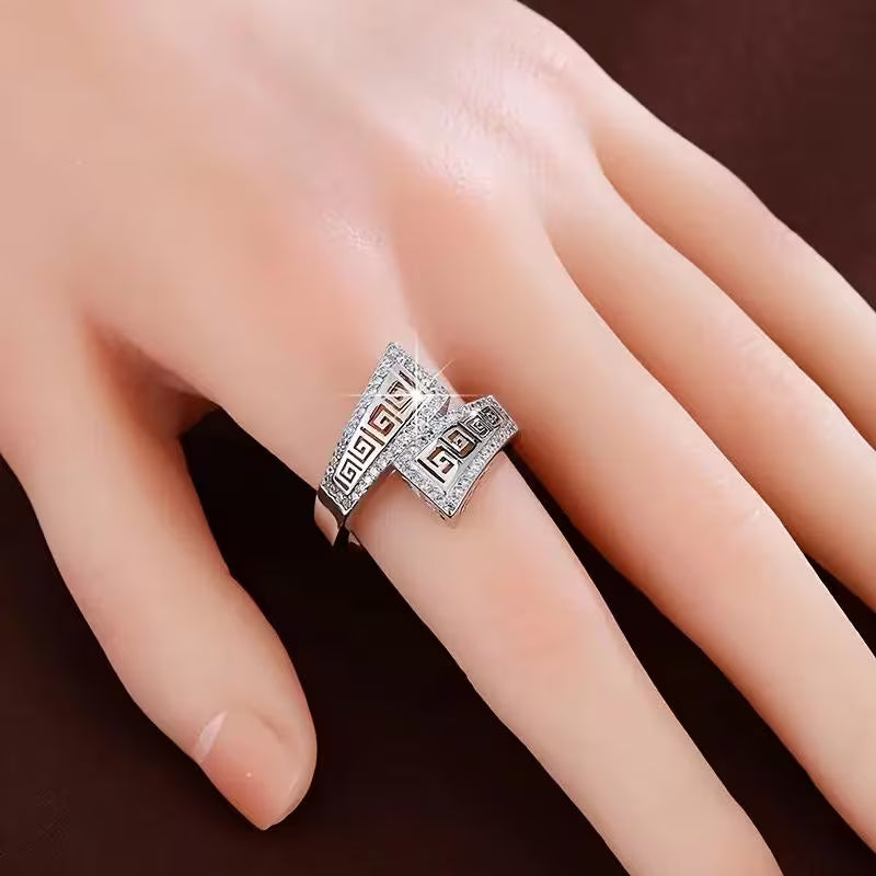Unique Geometric Hollow Rings.