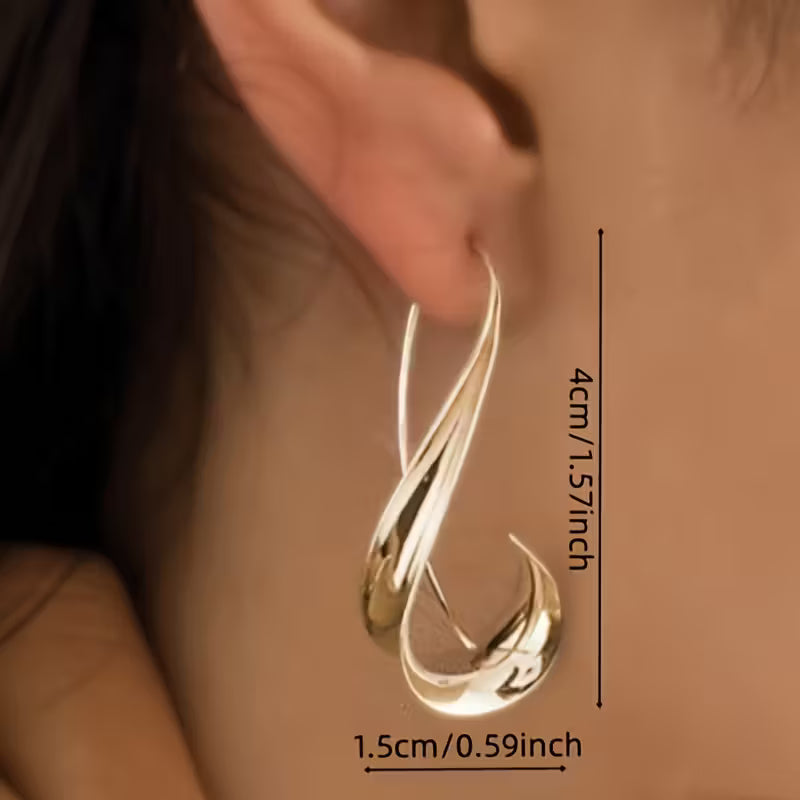 Unique Retro-Style Danger Earrings.
