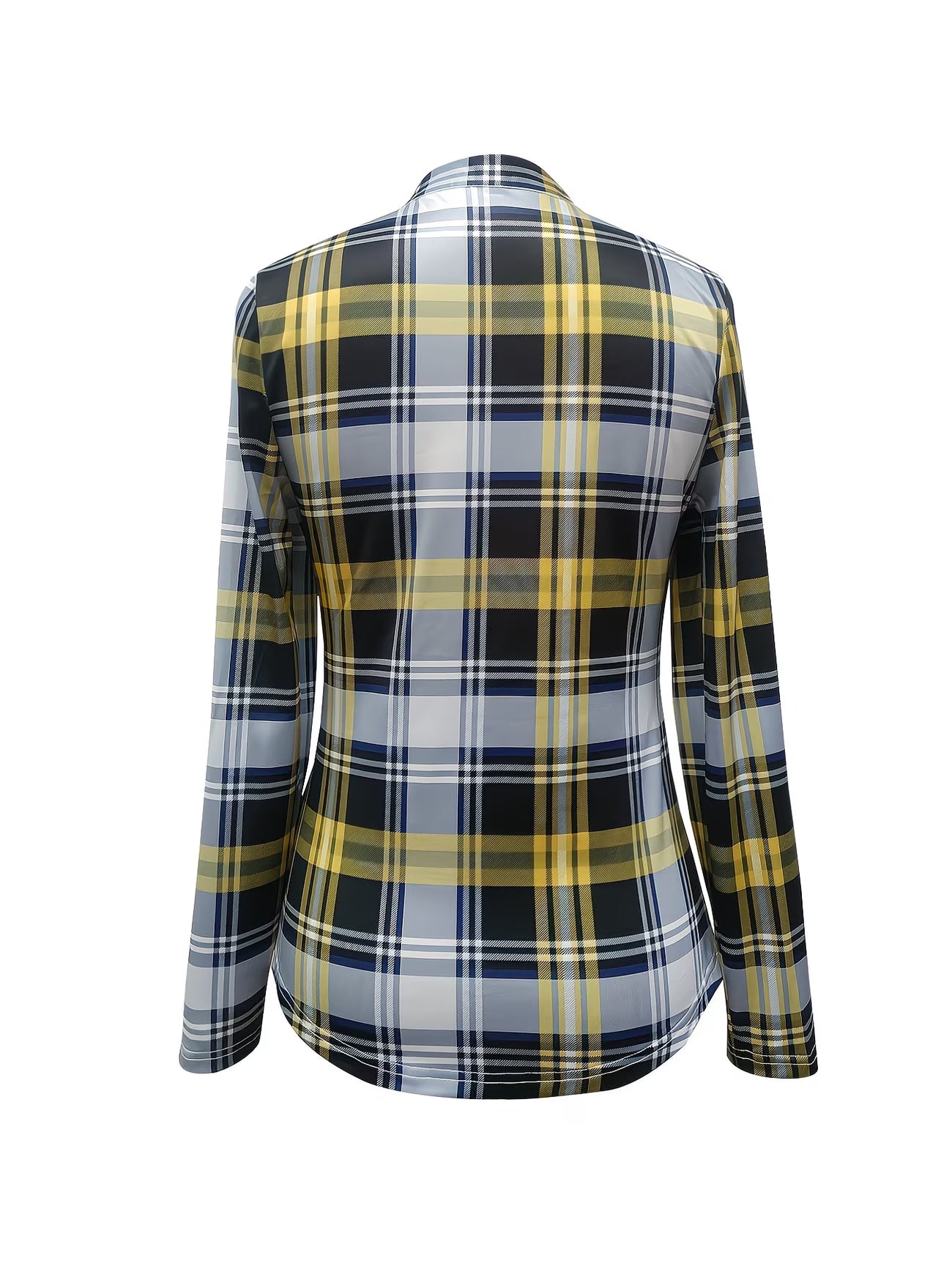 V-Neck Long Sleeve Ruched Spring Shirt.