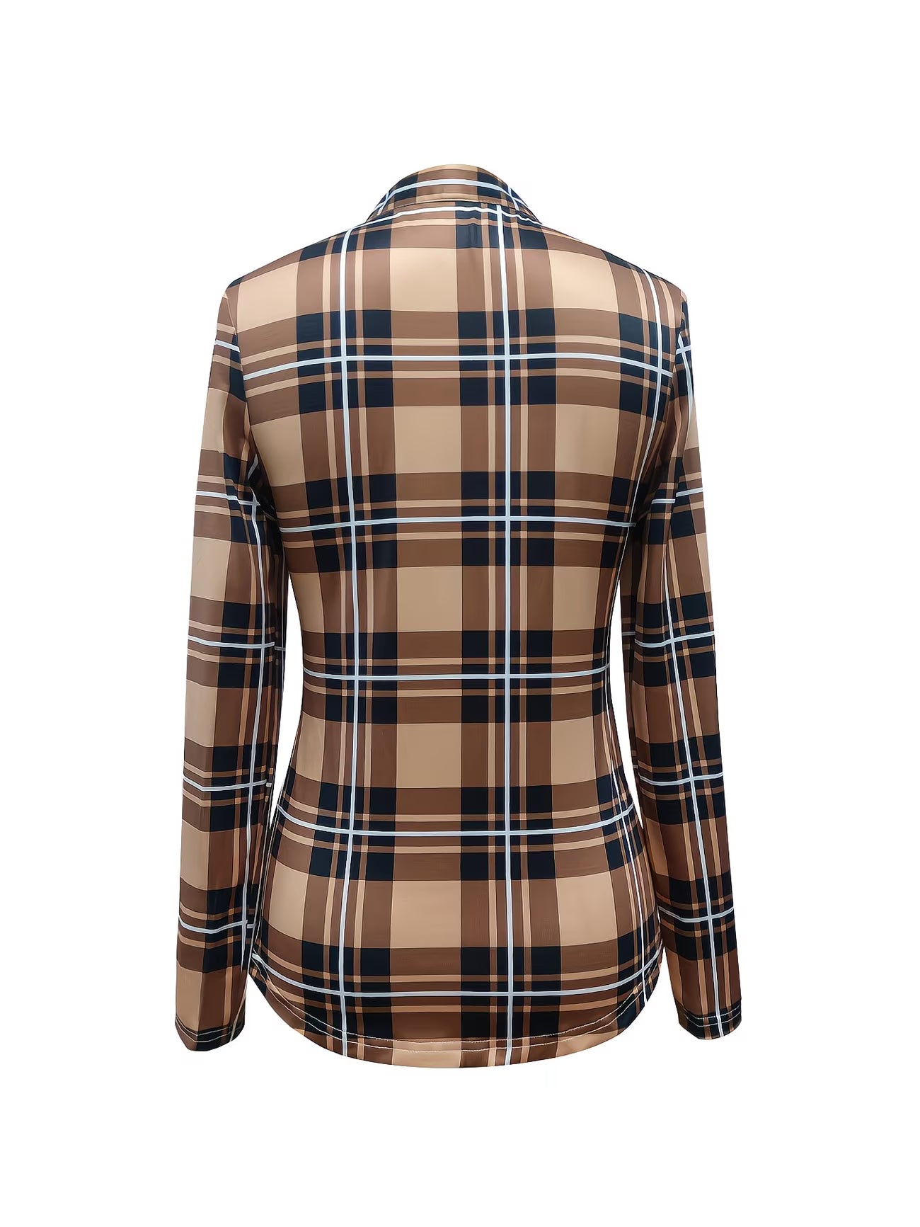 V-Neck Long Sleeve Ruched Spring Shirt.