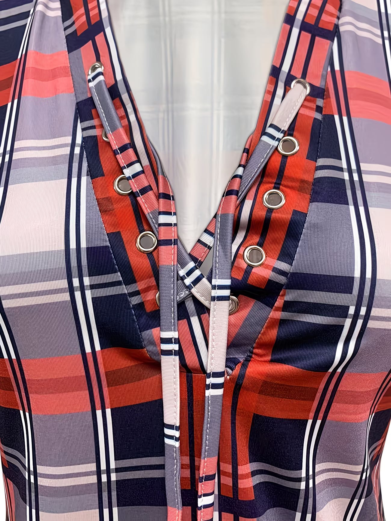 V-Neck Long Sleeve Ruched Spring Shirt.