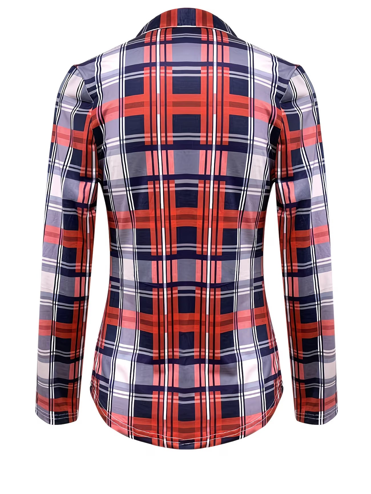 V-Neck Long Sleeve Ruched Spring Shirt.