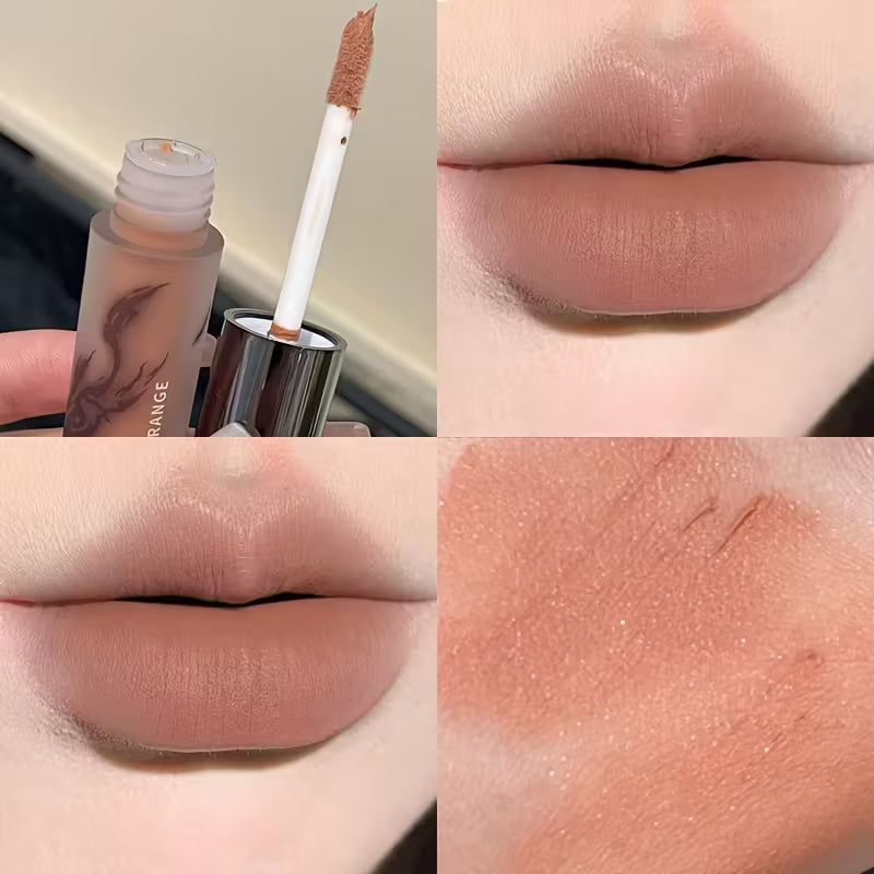 Velvet Matte Nude Brown Lip Glaze.