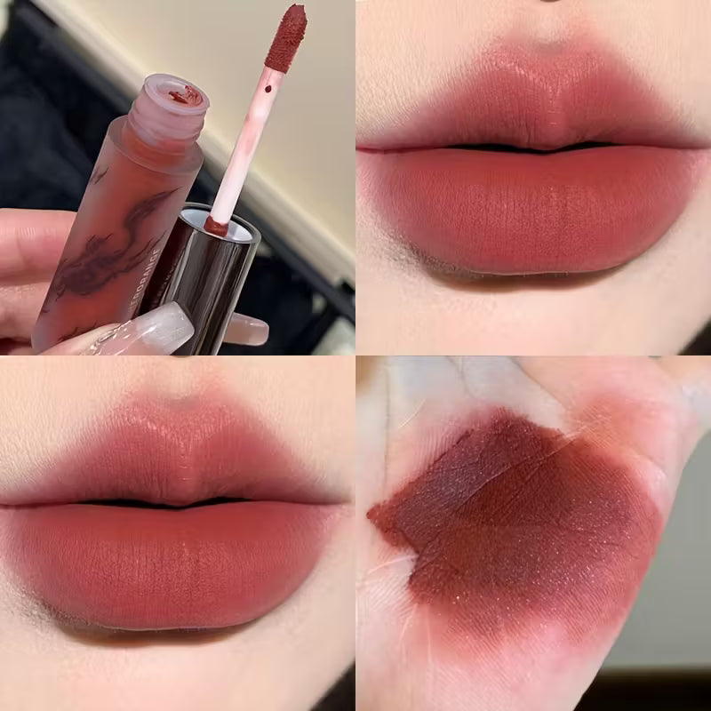 Velvet Matte Nude Brown Lip Glaze.