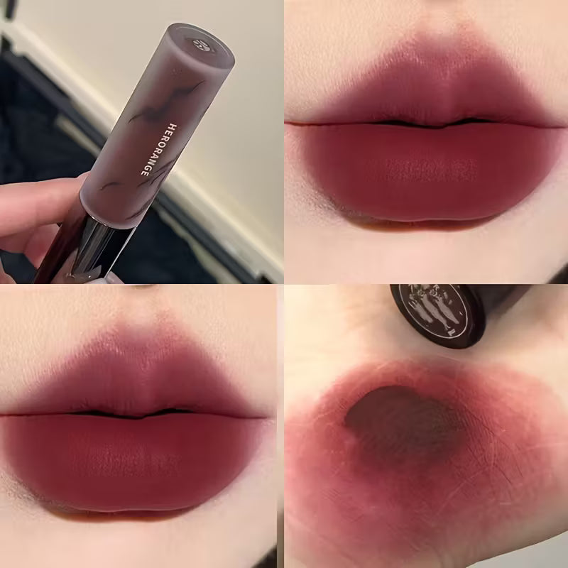 Velvet Matte Nude Brown Lip Glaze.