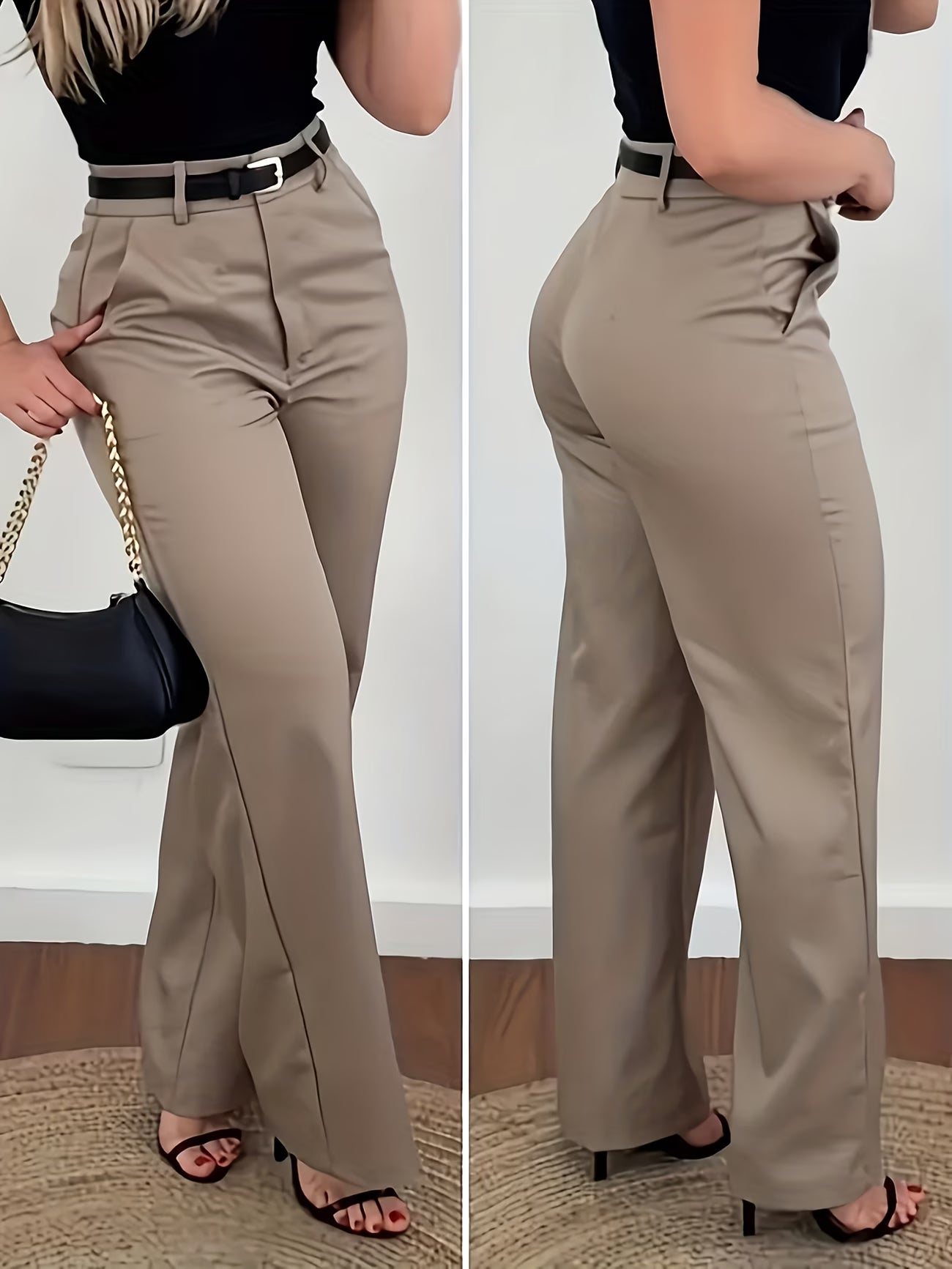 Vintage-Inspired Straight-Leg Suit Pant.