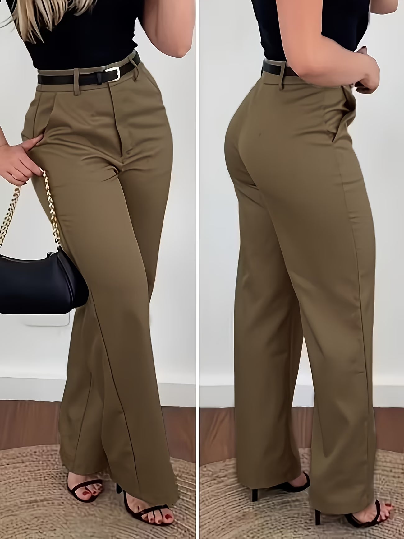 Vintage-Inspired Straight-Leg Suit Pant.