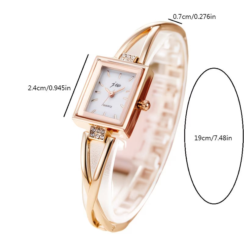 Vintage Ladies' Rectangle Classic Rhinestone Watch.
