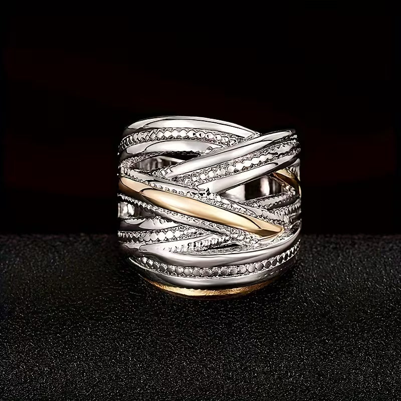 Vintage & Ethnic Style Elegant Wide Band Rings.
