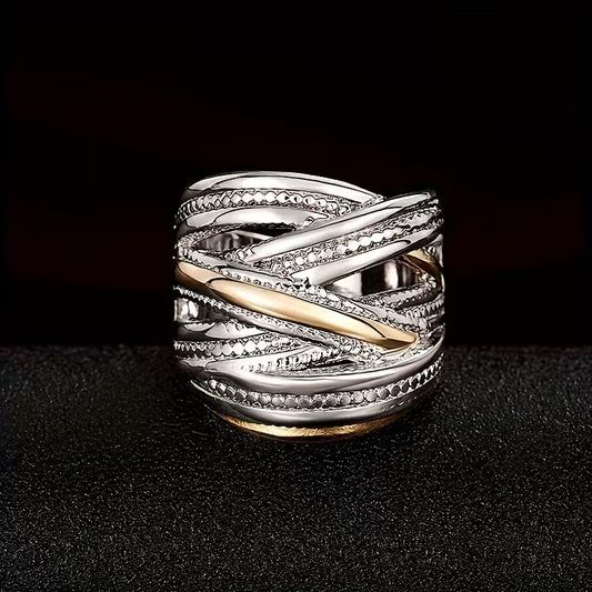 Vintage & Ethnic Style Elegant Wide Band Rings.