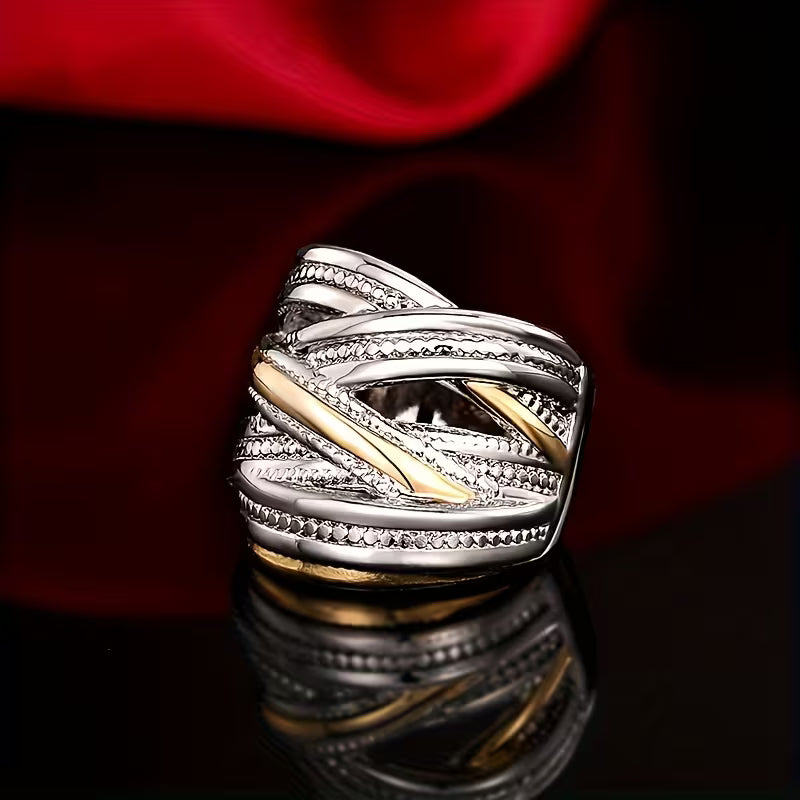 Vintage & Ethnic Style Elegant Wide Band Rings.