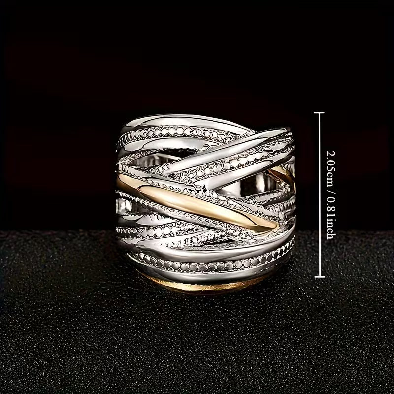 Vintage & Ethnic Style Elegant Wide Band Rings.