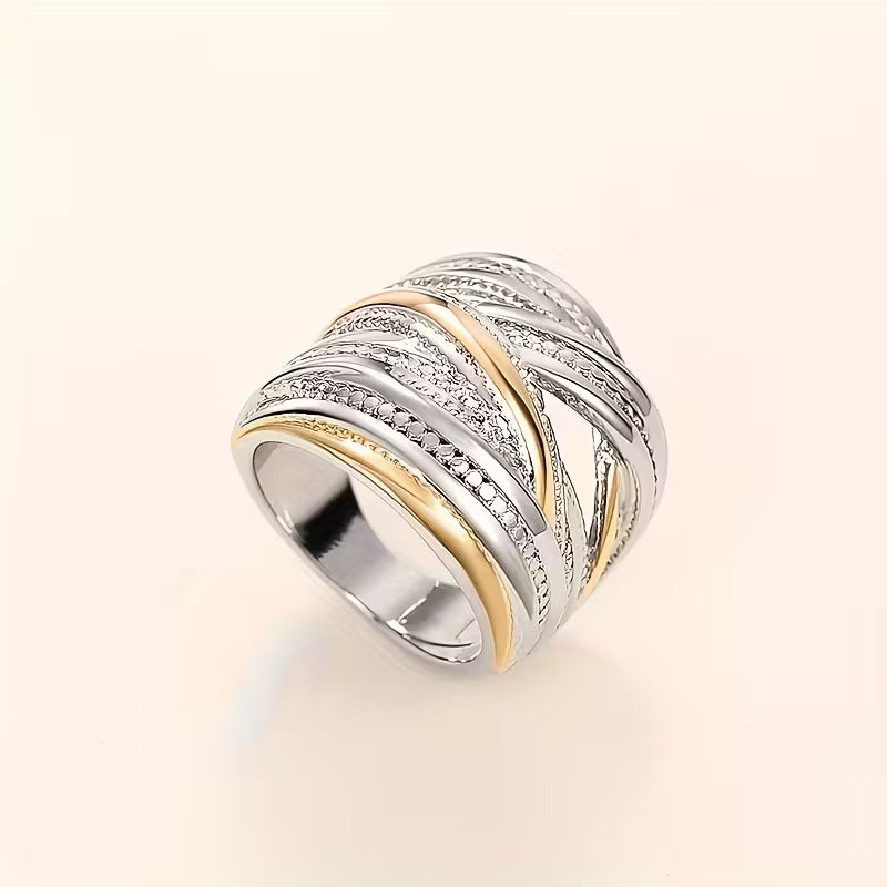 Vintage & Ethnic Style Elegant Wide Band Rings.