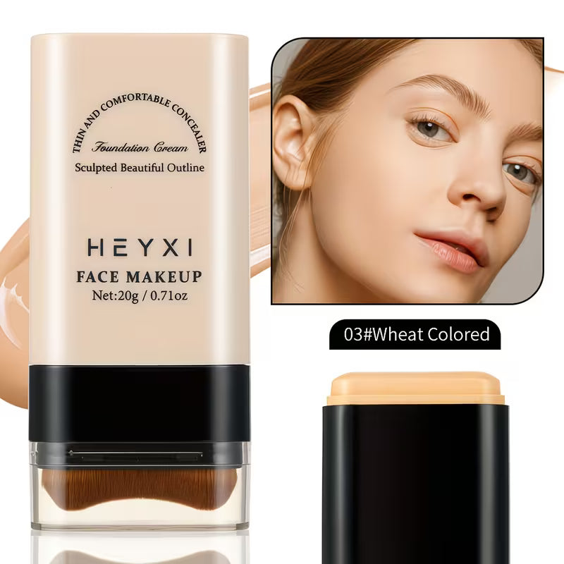 Waterproof Full Coverage 2-in-1 Foundation Stick.