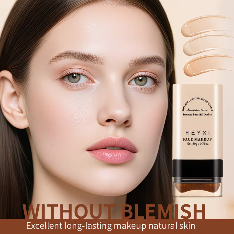 Waterproof Full Coverage 2-in-1 Foundation Stick.