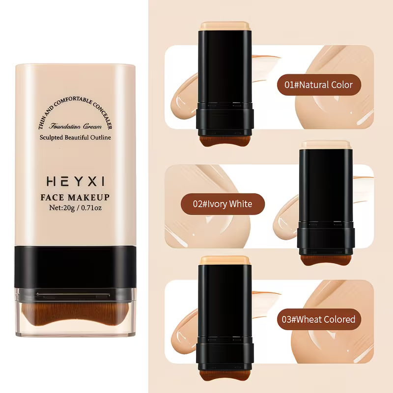 Waterproof Full Coverage 2-in-1 Foundation Stick.